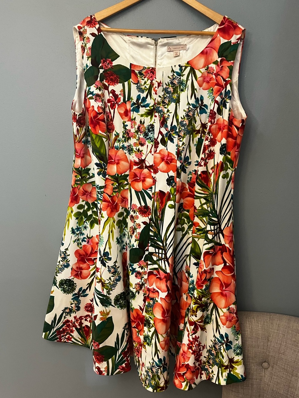 Dress Barn Floral Fit & Flare Dress